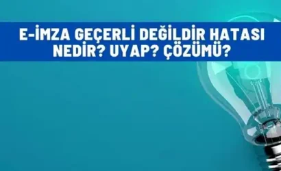 e imza gecerli degildir hatasi