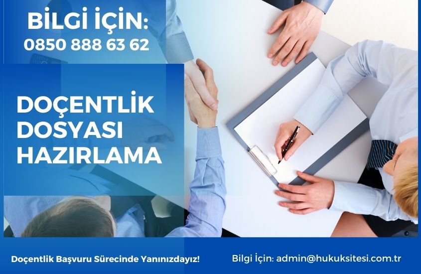 Doçentlik Dosyası Hazırlama Danışmanlık ve Destek